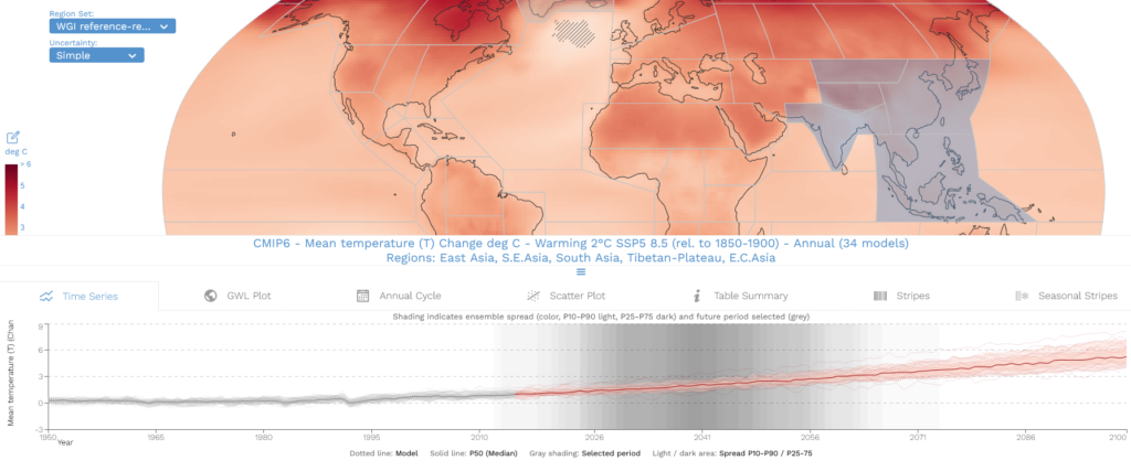 IPCC WGI Interactive Atlas, Regional Information, Souce: IPCC