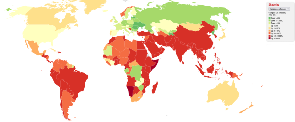 Global Emissions Change graph
