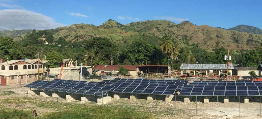 The village of Les Anglais has developed its own microgrid, which makes the community self reliant.