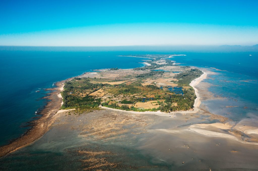 low-lying island area in Bangladesh threatened by climate change