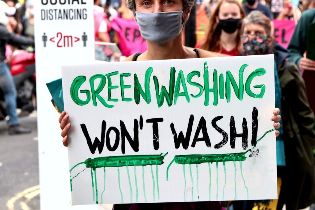 Greenwashing poster