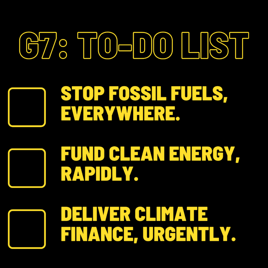 G7 Meeting 2022 - To-do-list