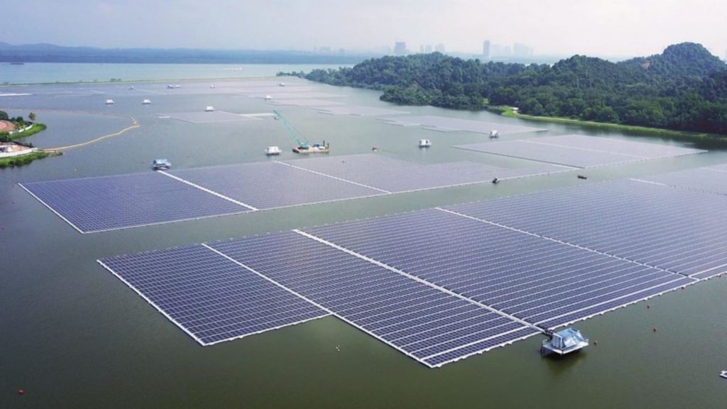 Singapore is adopting floating solar as to support their renewable energy goals.