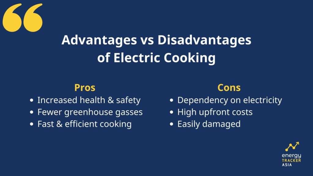 advantages and disadvantages of electric cooking
