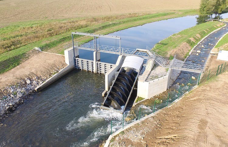 Example of a small dam in a microgrid system.