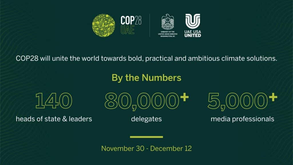 COP 28 UAE attendance